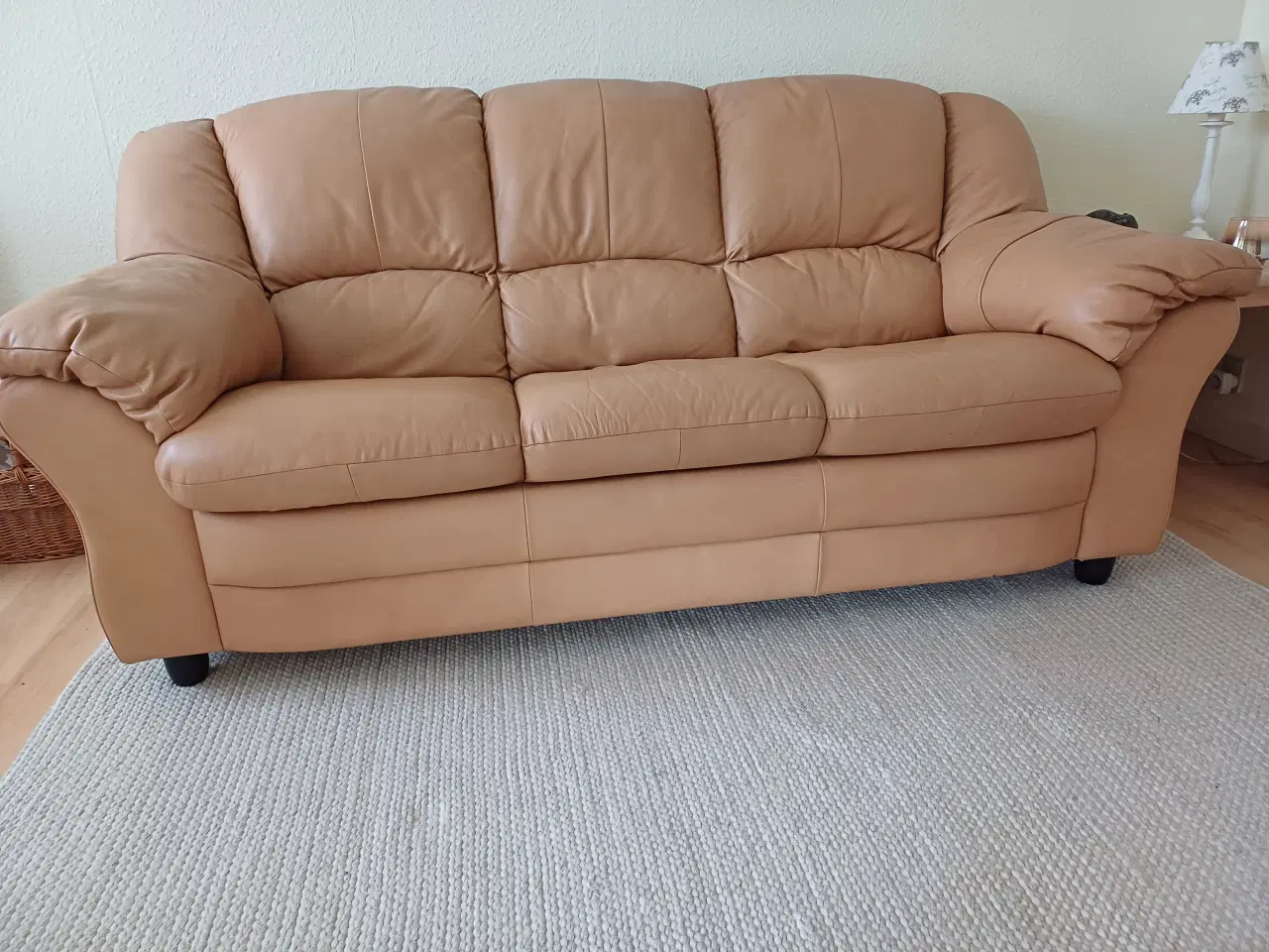 Billede 1 - Lædersofa