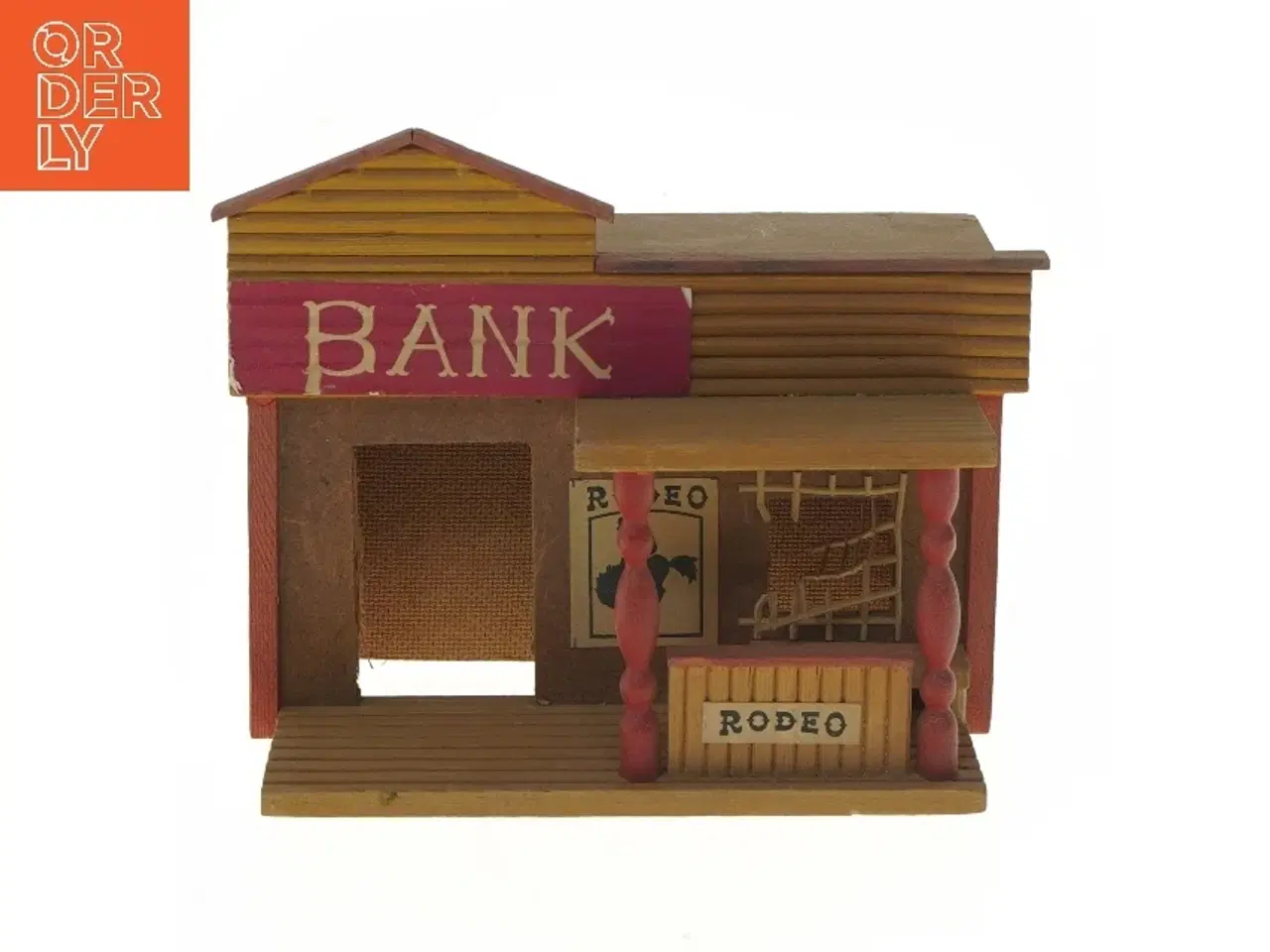 Billede 1 - Træbank-model (str. 21x14x13 cm)