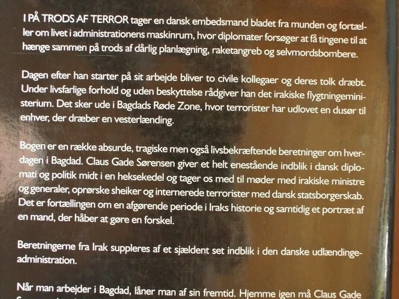 Billede 2 - på trods af terror - vidnesbyrd fra irak, af claus