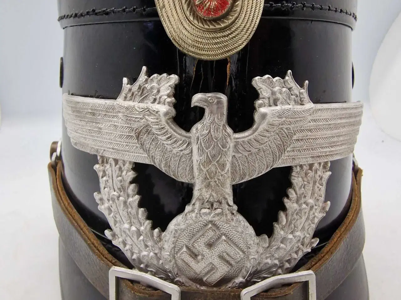 Billede 1 - WW2 - Original tysk polizei Chakot/Tshako