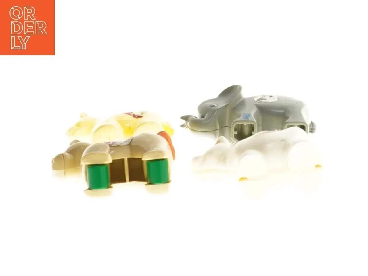 Billede 2 - Plastikdyrefigurer med hjul (str. ca. 7 cm)