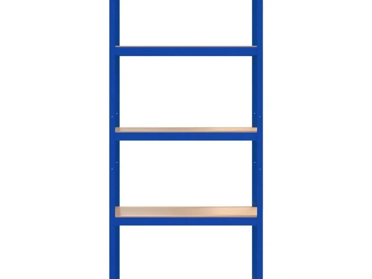 Billede 5 - Reoler 3 stk. 5 hylder stål og konstrueret træ blå