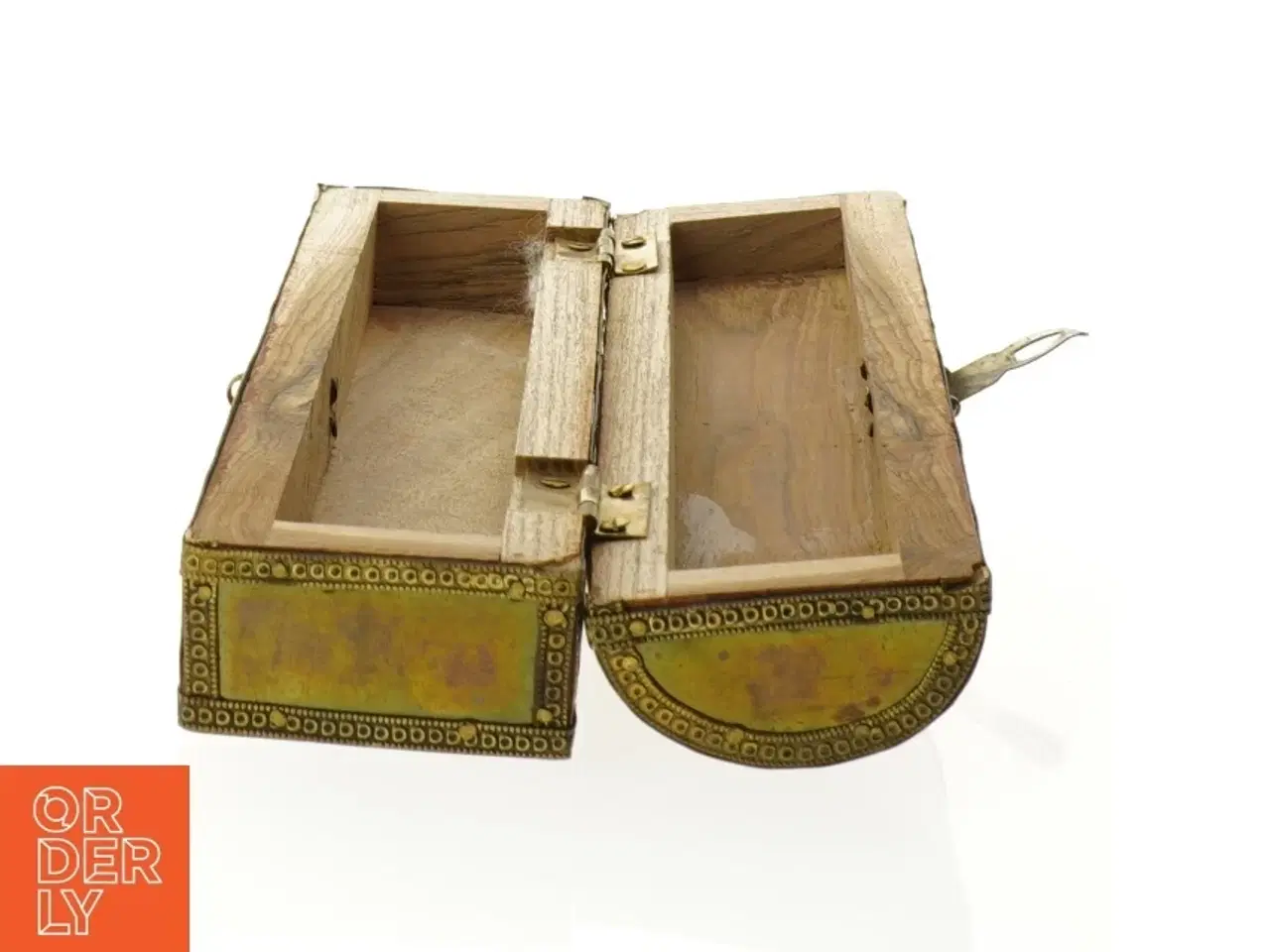 Billede 5 - Cigar æske Træ og Metal (str. 22 x 5 cm)