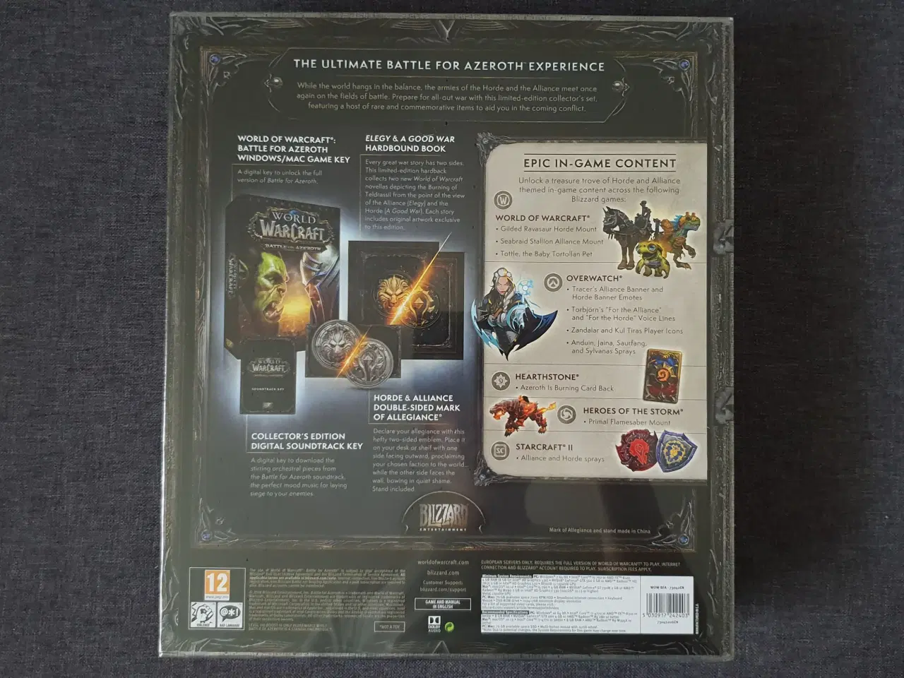 Billede 2 - World of Warcraft Battle: for Azeroth Collectors E