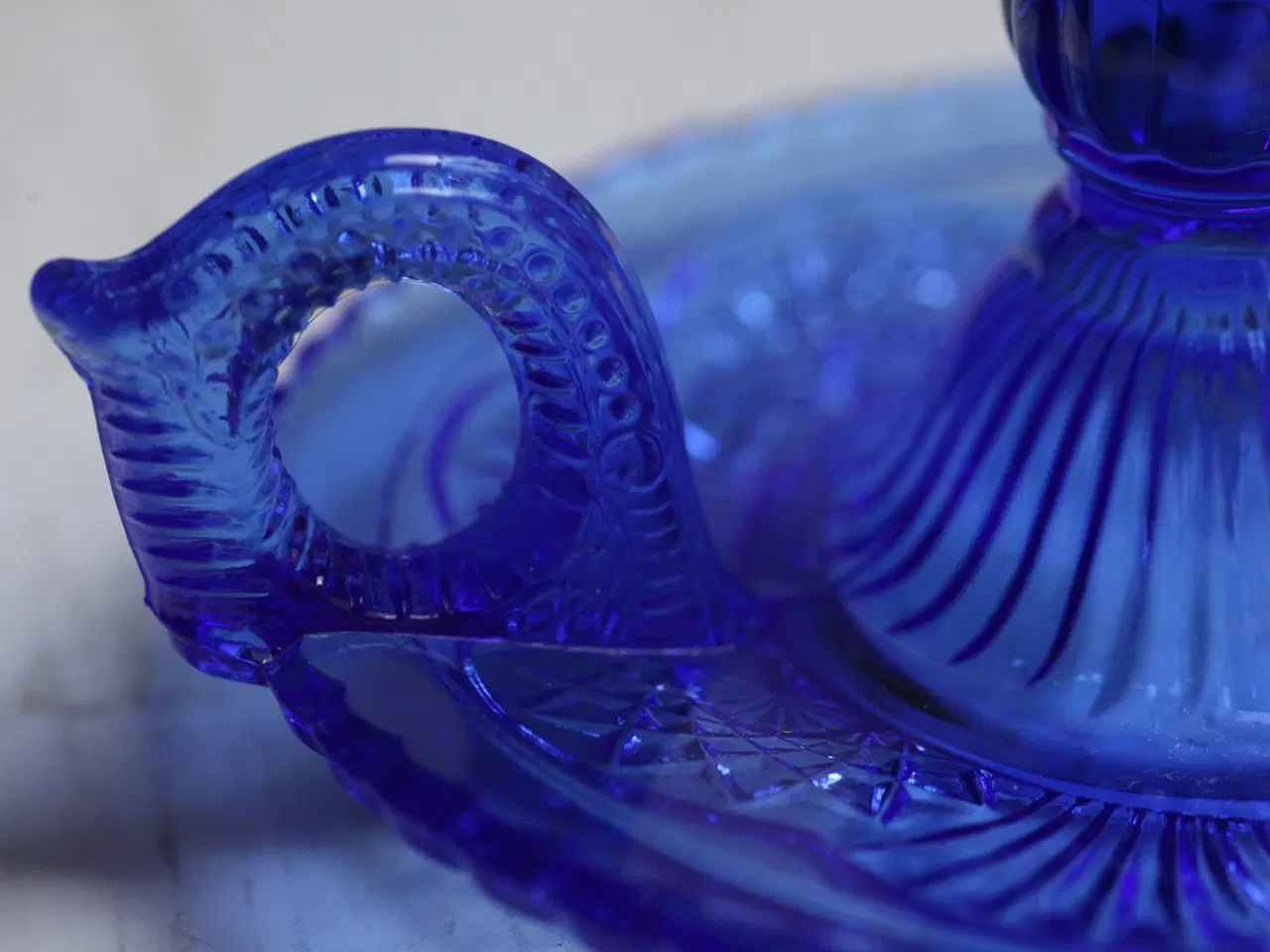 Billede 4 - Smuk kammerlysestage Fyens Glasværk