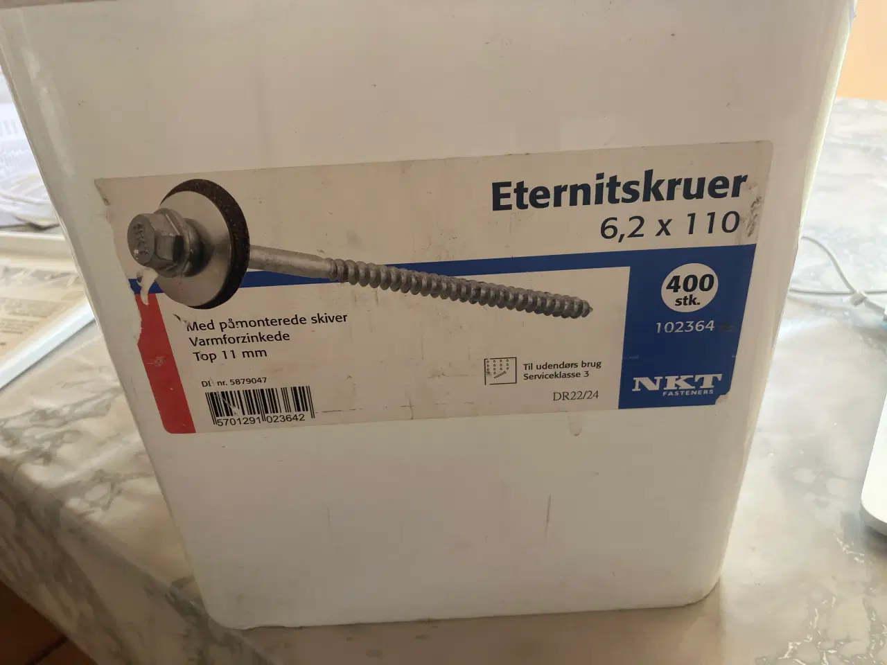 Billede 2 - Nye B7 eternitskruer 6,2 x 110 mm t. tagplader