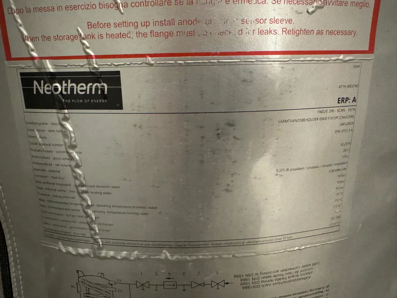 Billede 3 - Neotherm varmtvandsbeholder 200 liter