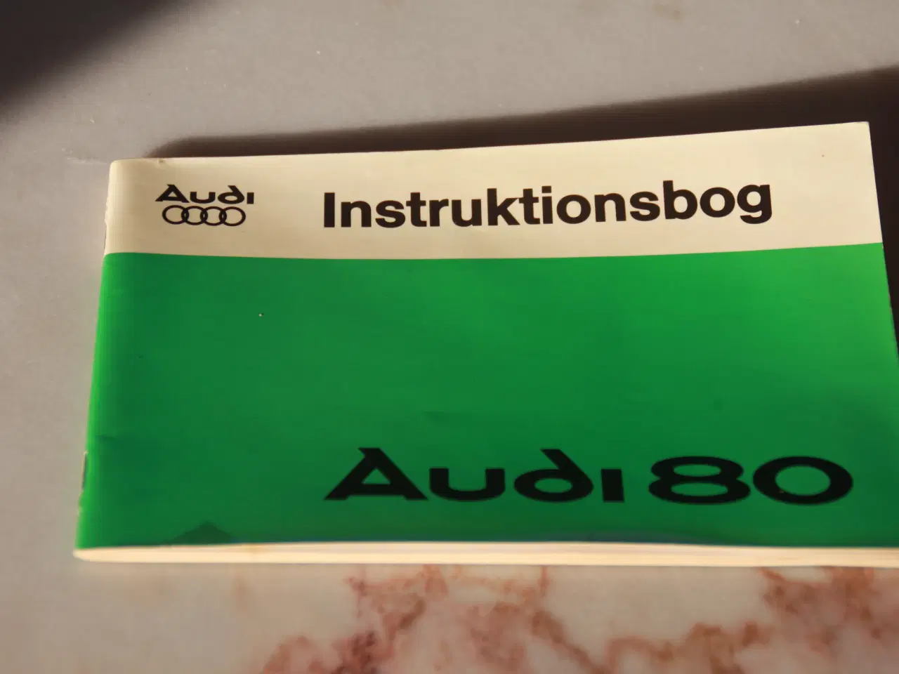 Billede 1 - Instruktionsbog Audi 80 veteranbil