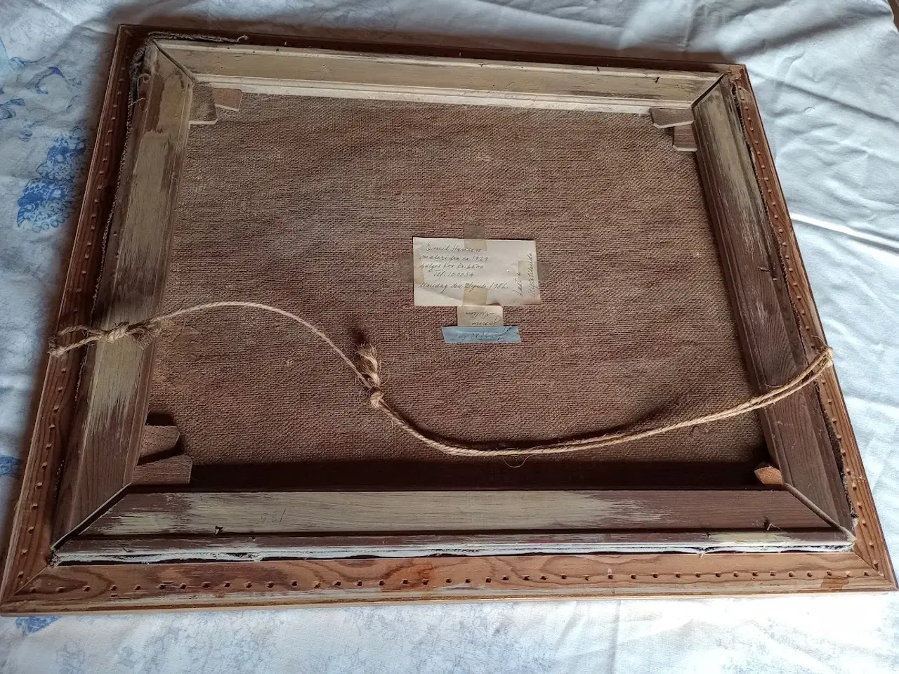 Billede 7 - EMIEL HANSEN MALERI 1878 - 1952 Vin med frugt.