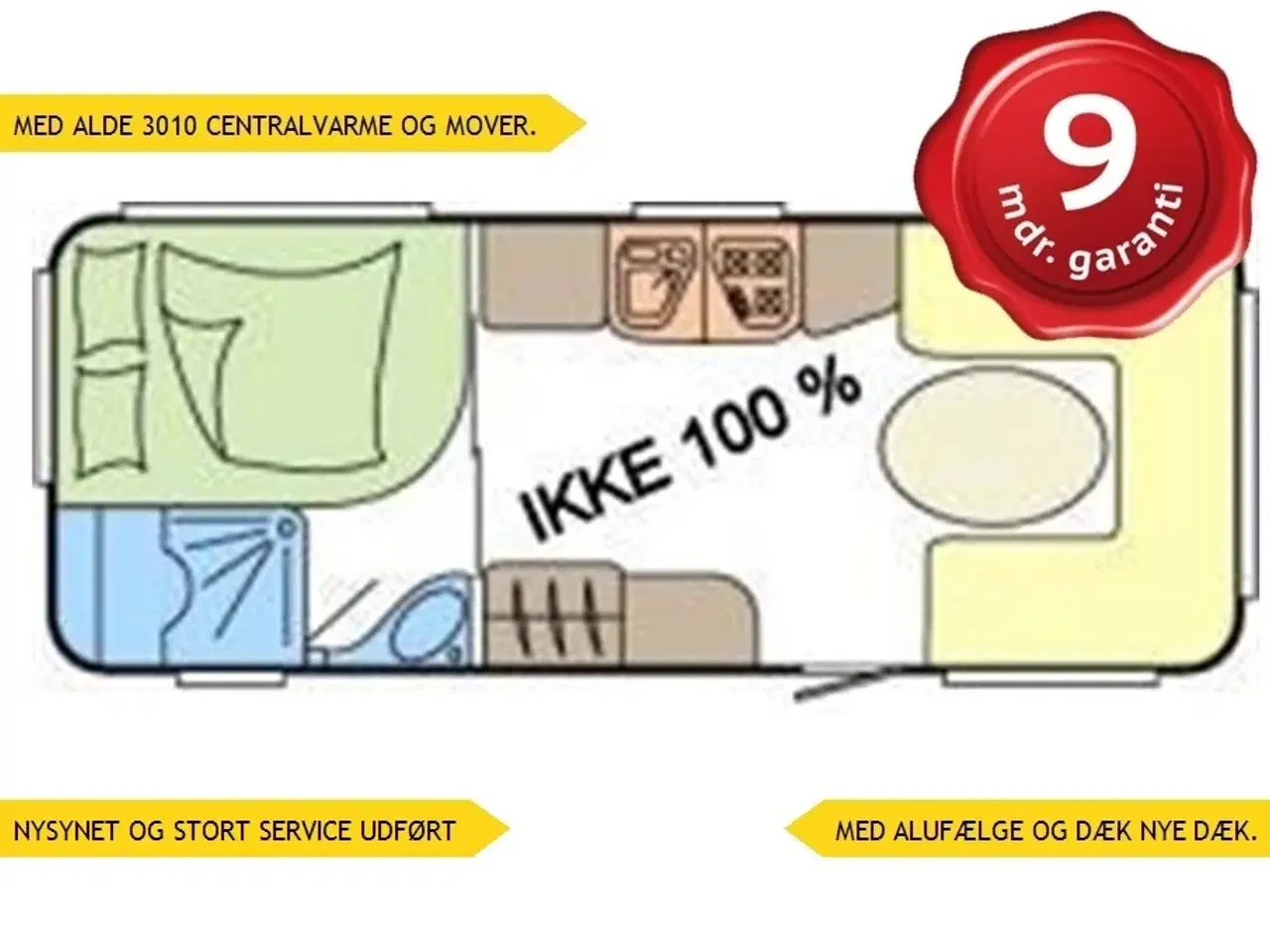 Billede 1 - 2007 - Kabe Royal 590 XL KS   MEGET UDSTYR BLA. KLIMA OG MOVER.