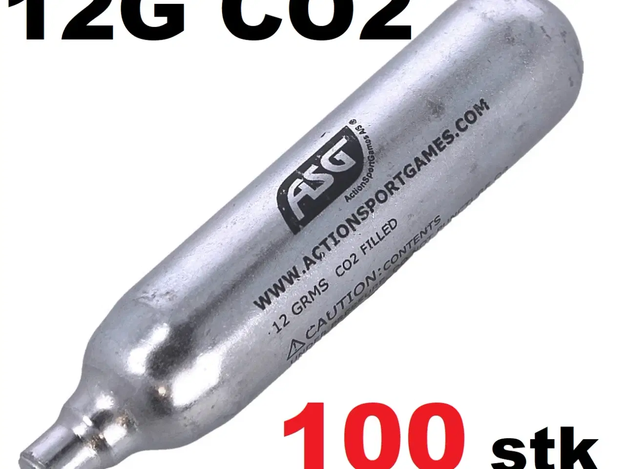 Billede 1 - 100 x 12g CO2 Kapsel ASG - Action Sport Games