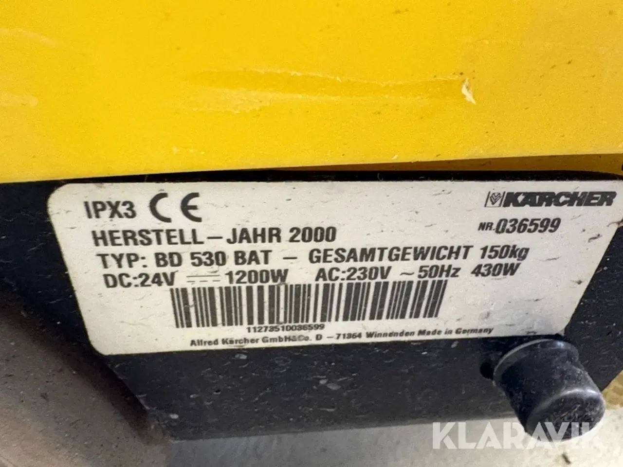 Billede 5 - Gulvvaskemaskine Kärcher BD 530 BAT