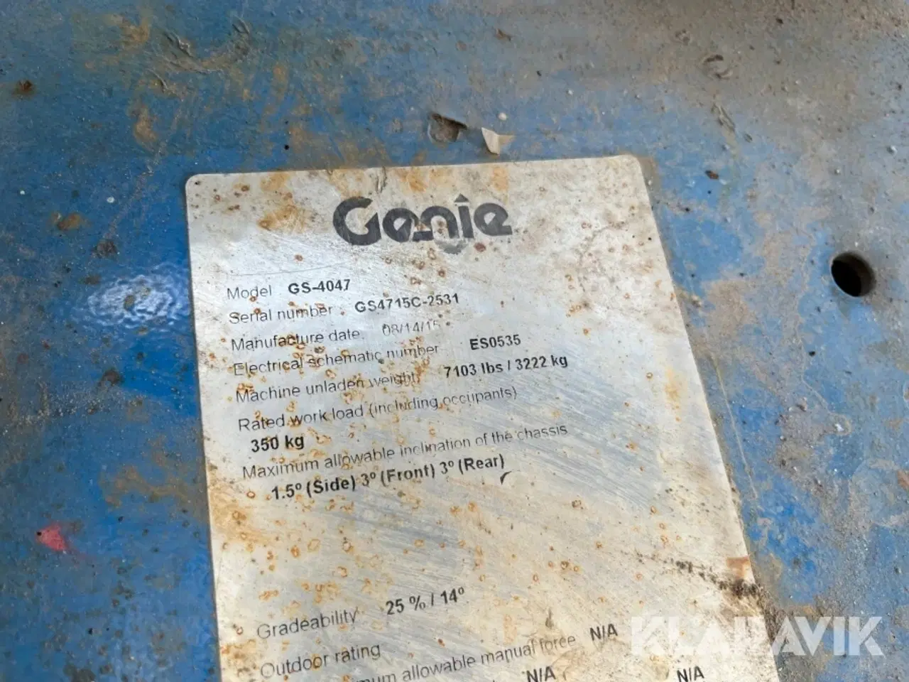 Billede 9 - Sakslift Genie GS 4047