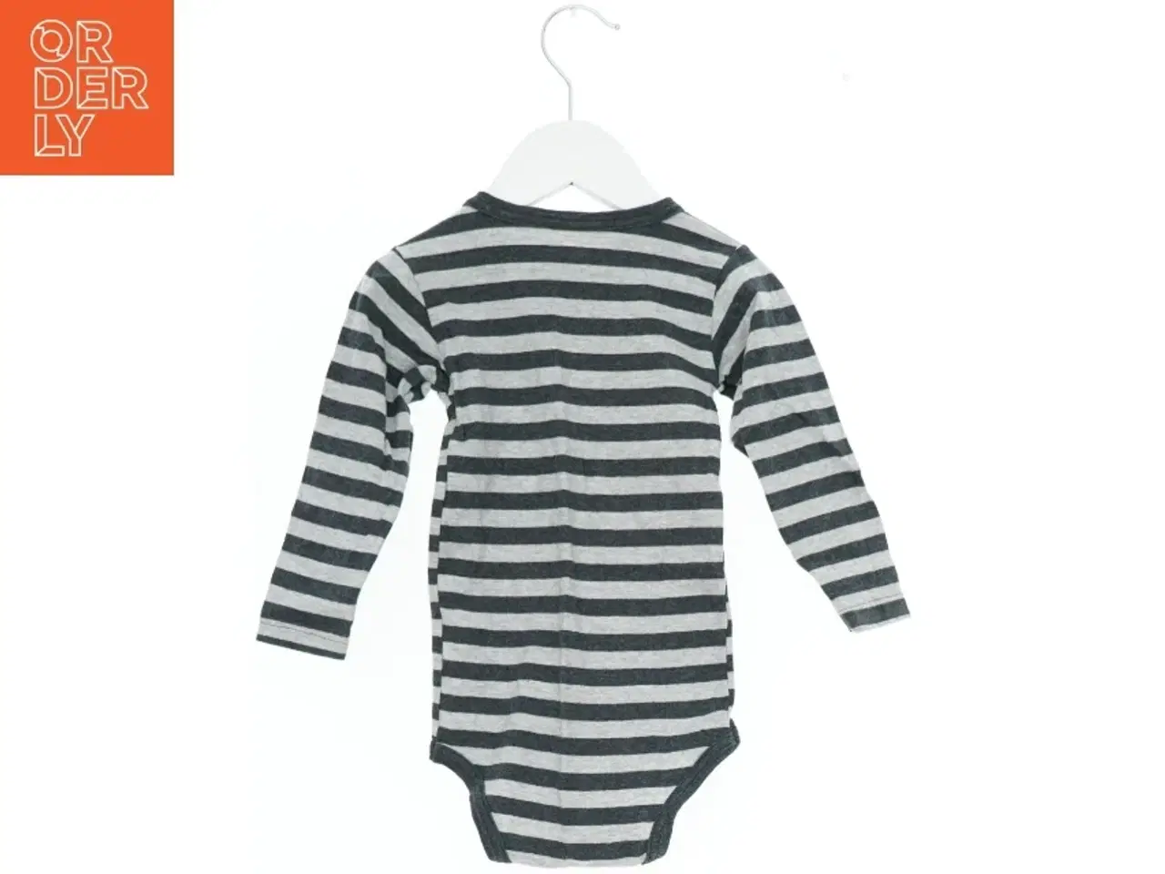 Billede 2 - Langærmet body med striber (str. 80)
