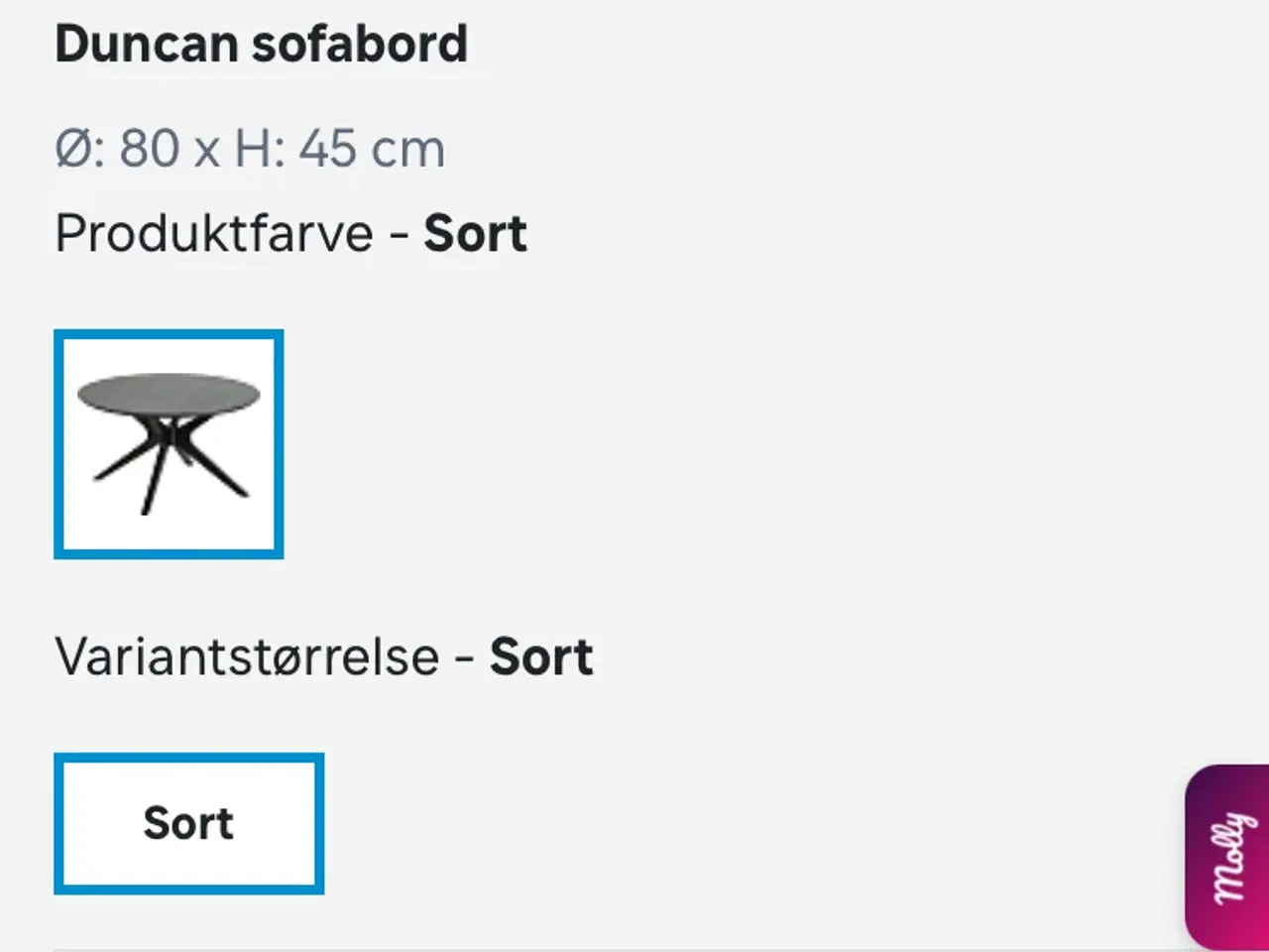 Billede 3 - Sort sofabord