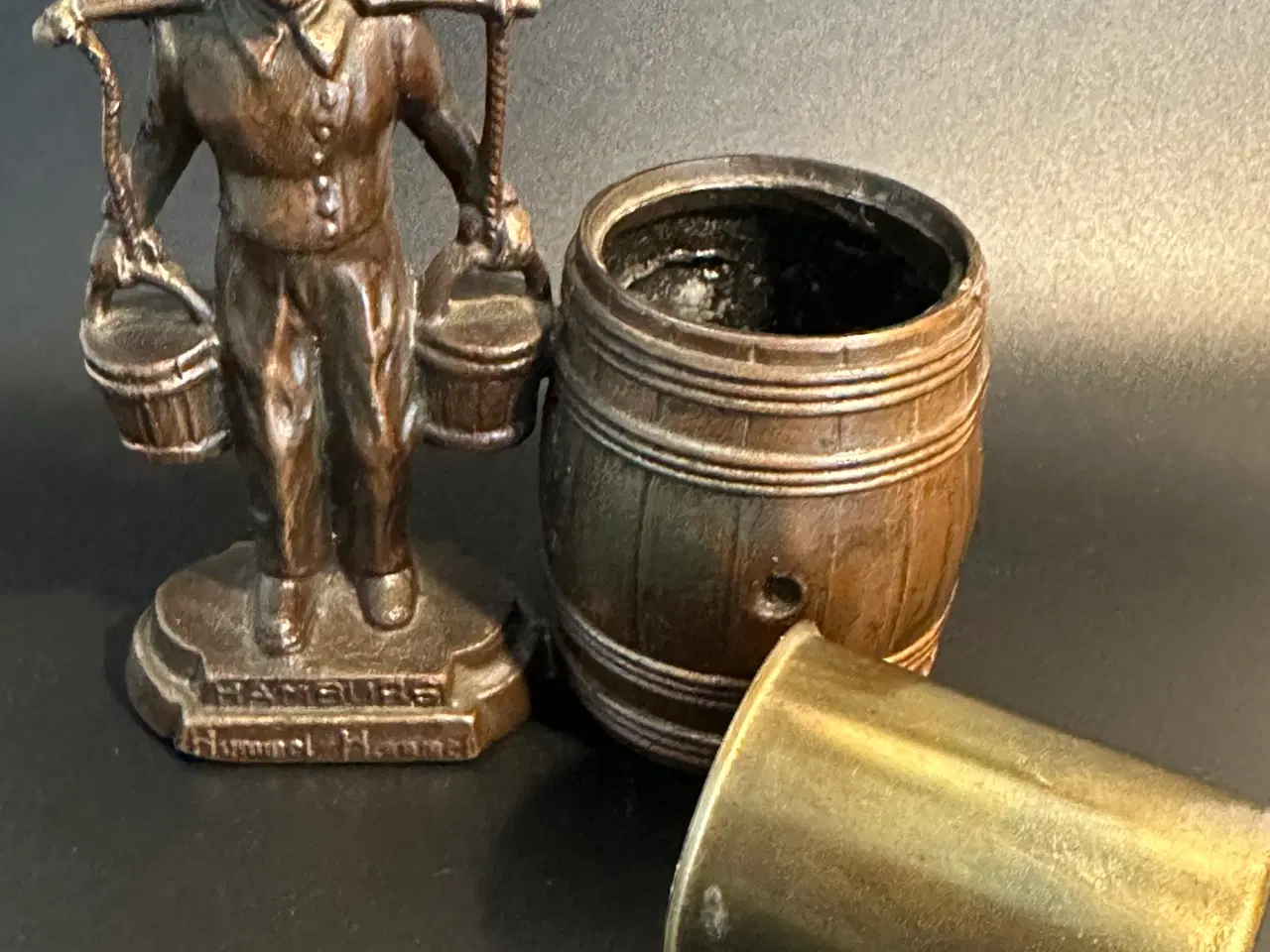 Billede 2 - Vintage genstande af bronze, messing og kobber
