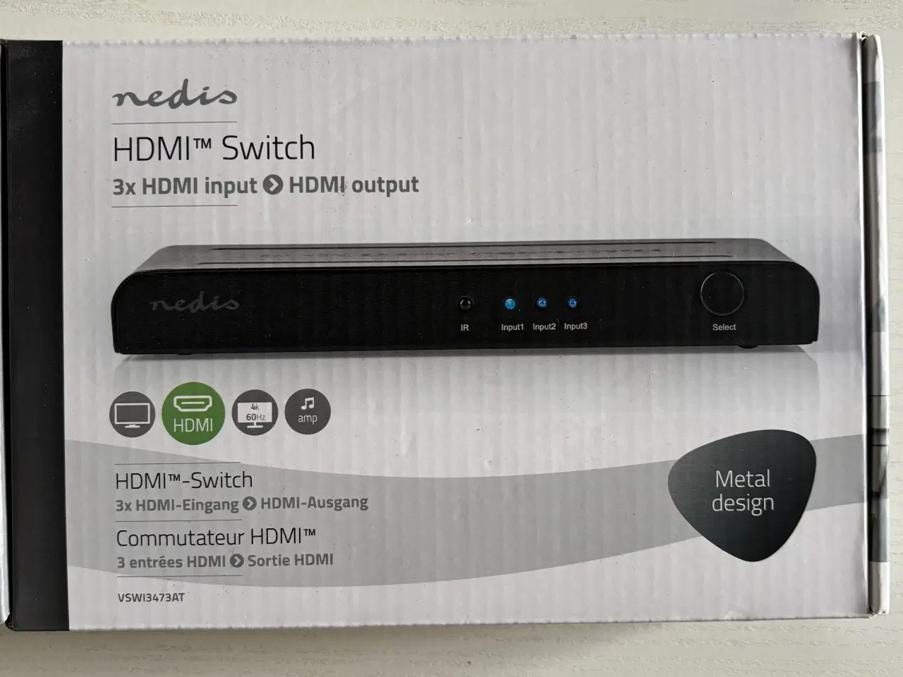 Billede 1 - Nedis HDMI Switch, 3xHDMI input og HDMI output