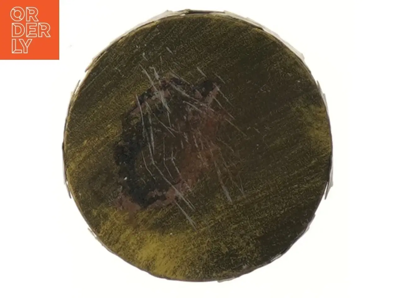 Billede 2 - Dekorativ metalring med bladdesign (str. Ø 11 cm)