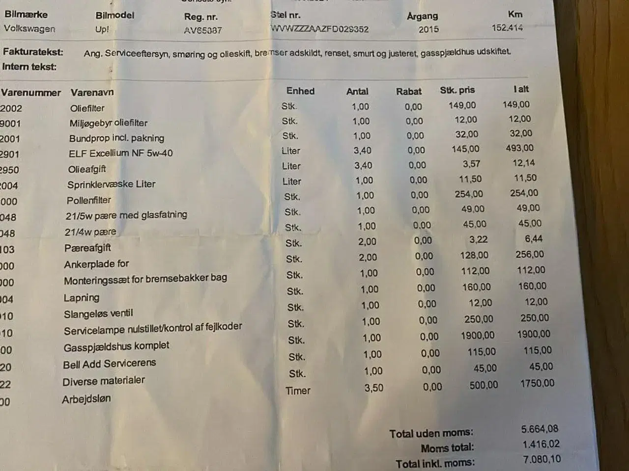 Billede 18 - Personbil VOLKSWAGEN Up! 1.0 Mpi Bmt 60 Hk 5 Dørs *MOMSFRI*