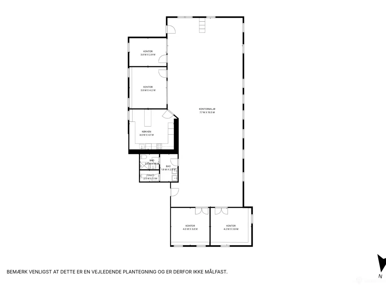 Billede 10 - Lyst og indbydende kontorlokale