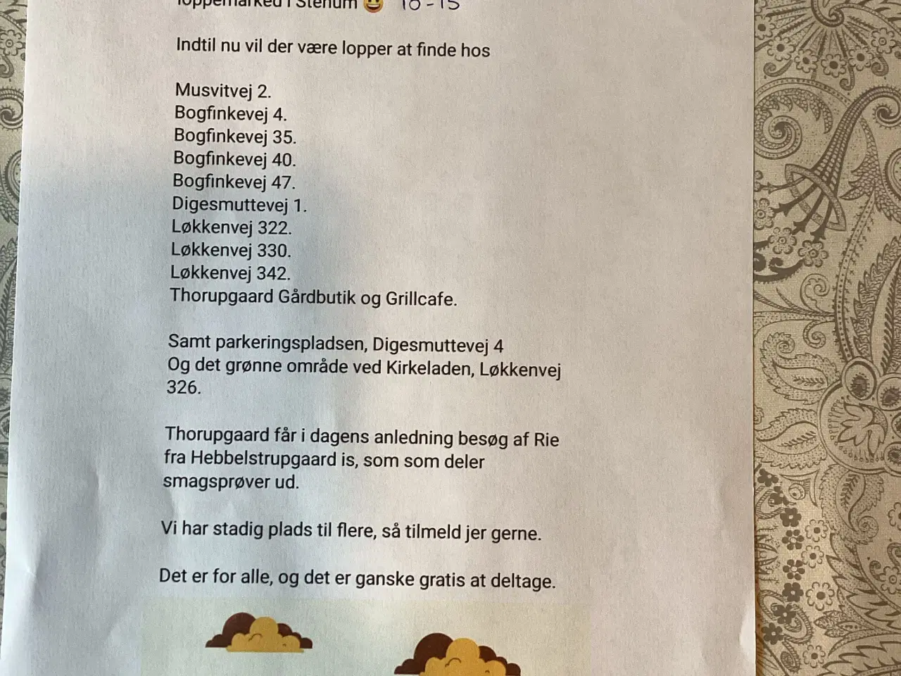 Billede 1 - BY-LOPPEMARKED I STENUM LØRDAG 10-15