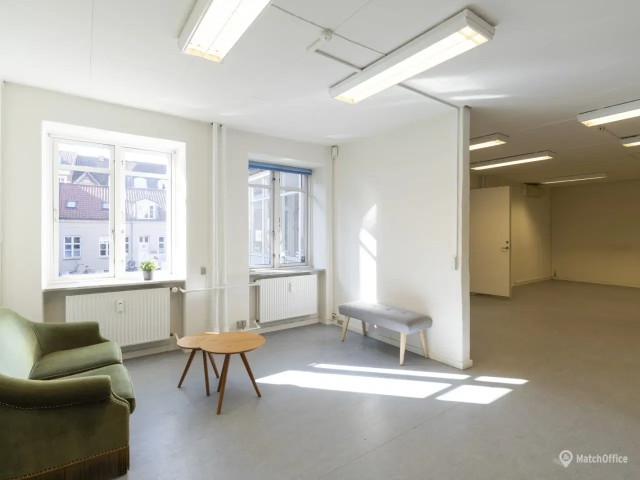 Billede 3 - Lyse. momsfritaget lokaler med fælles tagterrasse