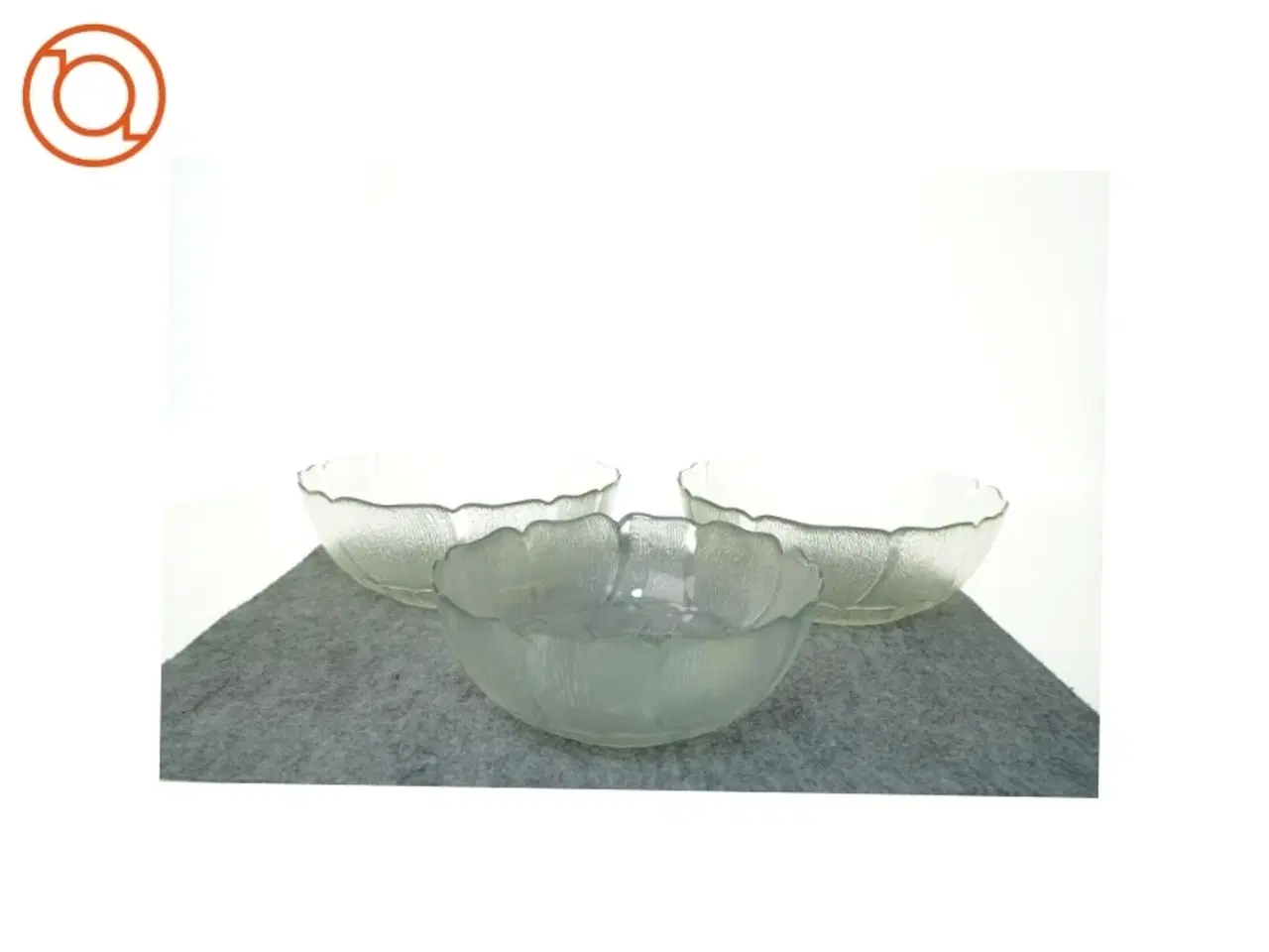 Billede 1 - Glasskåle (str. 23 cm 26 cm 26 x 9 cm)