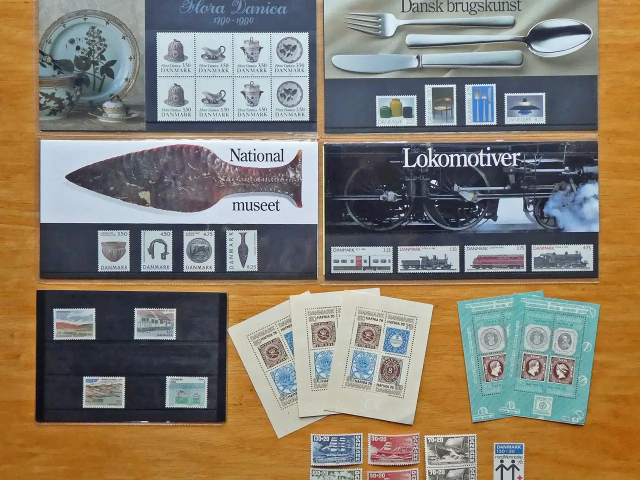 Billede 1 - Danske ustemplede frimærker