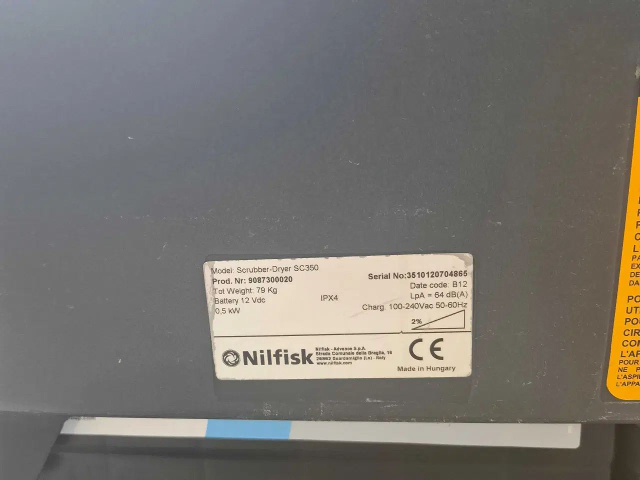 Billede 5 - Nilfisk sc 350 gulvvasker