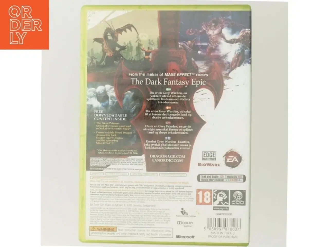 Billede 3 - Dragon Age: Origins Xbox 360 spil fra EA