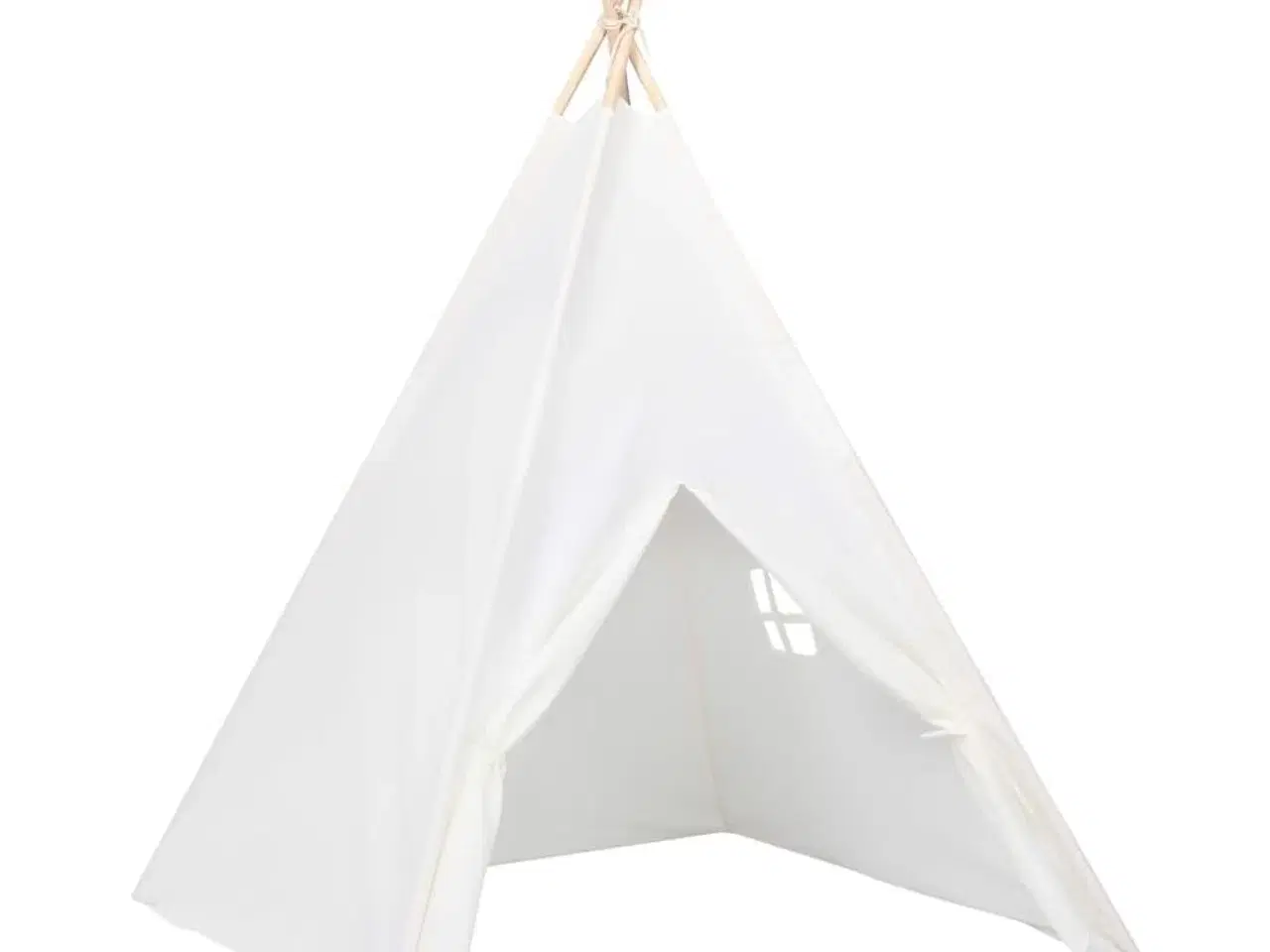 Billede 3 - Tipi til børn 120x120x150 cm med bærepose polyester hvid