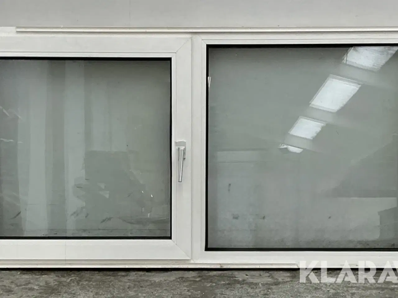 Billede 2 - Vindue med dreje kip og fast karm - 7 stk Plast 2-fags