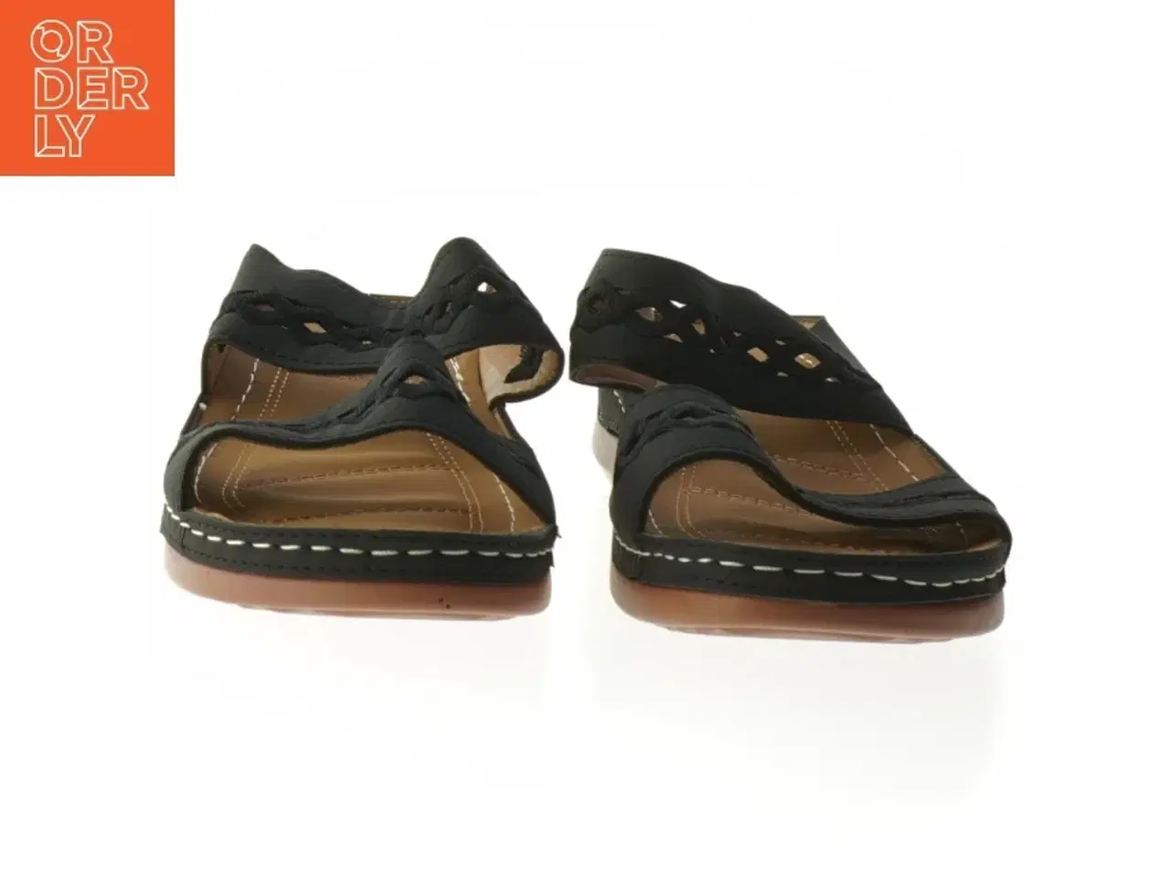 Billede 3 - Sort sandal str. 38 (str. 38 )