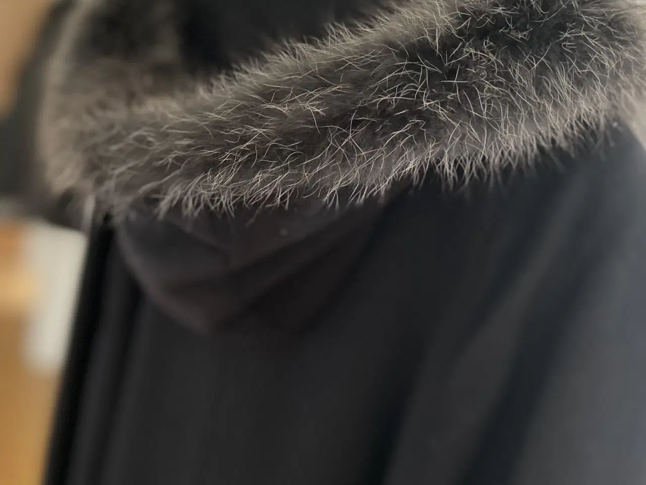 Billede 3 - Ny Steinbock uldfrakke med aftagelig pelskrave.