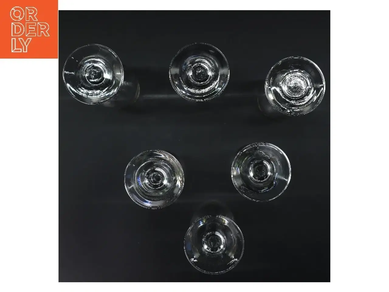 Billede 3 - Champagneglas med guldkant, 6 stk (str. 6 stk Ø 5,5 cm længde 20,5 cm)