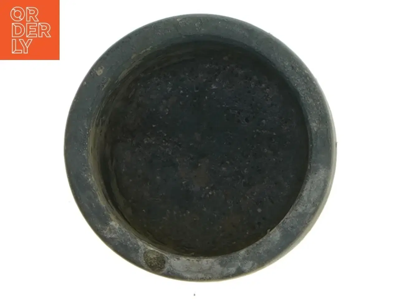 Billede 2 - Lille grå vase (str. Ø. 8 cm. længde. 7 cm)