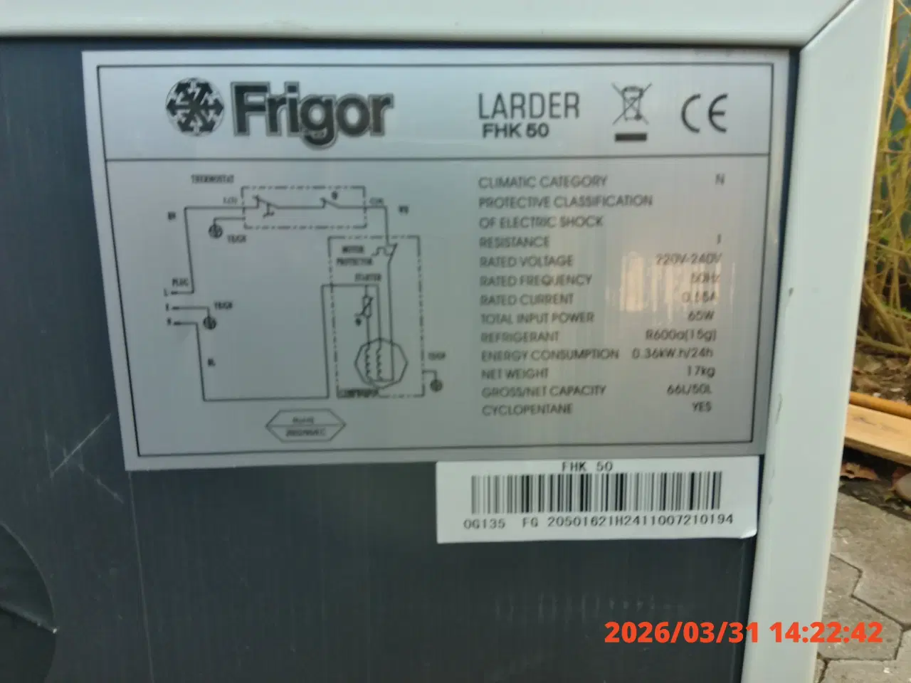 Billede 3 - Køleskab frigor 
