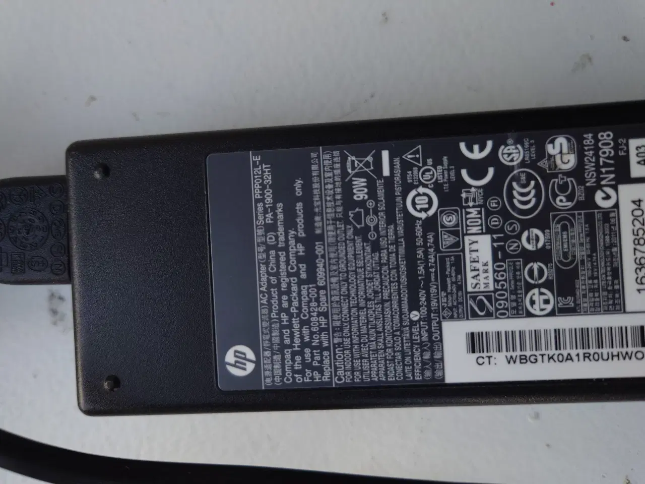 Billede 3 - Strømforsyning HP bærbar 