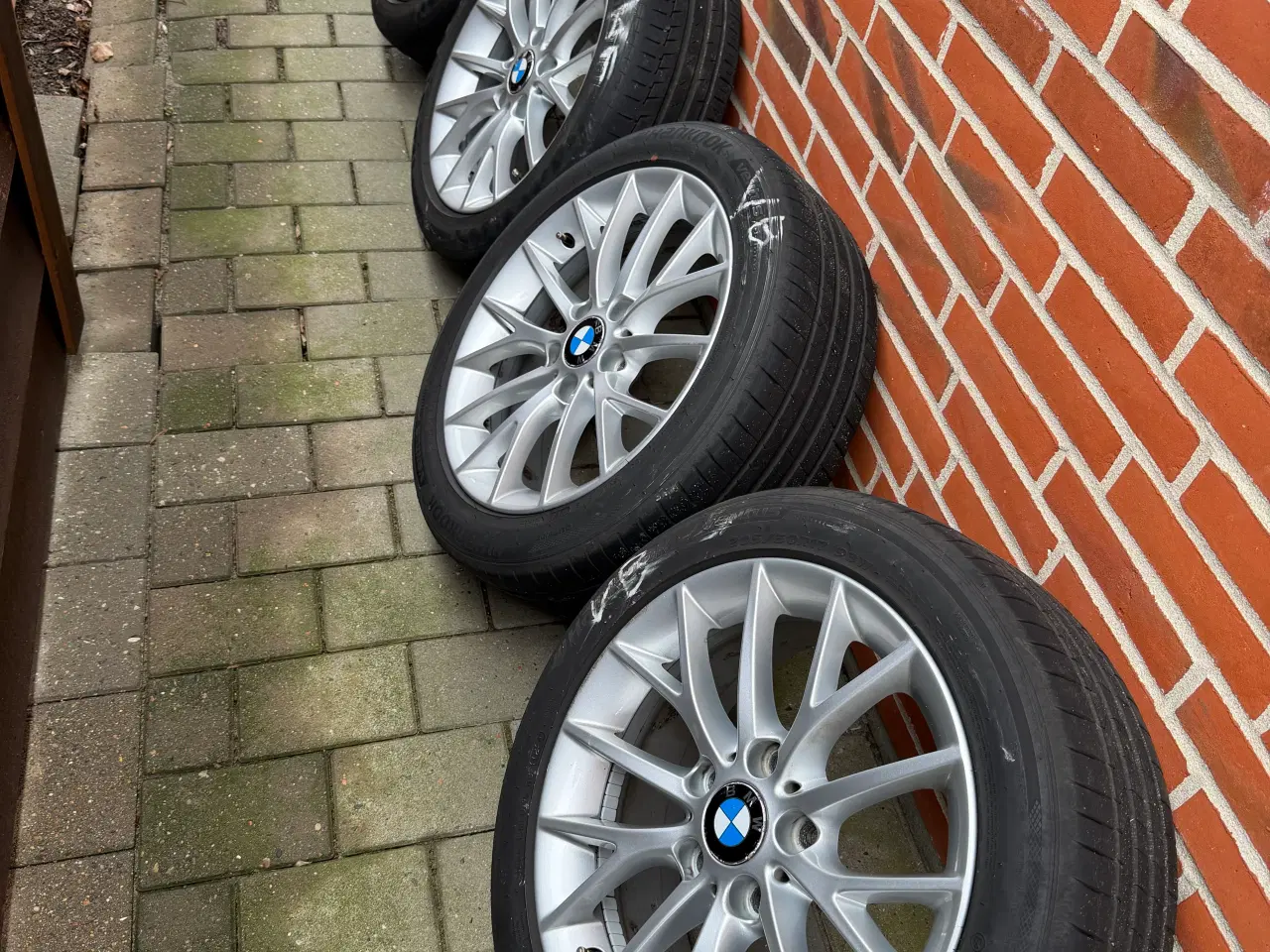 Billede 2 - Org. BMW Y alufælge og dæk til 1 serien