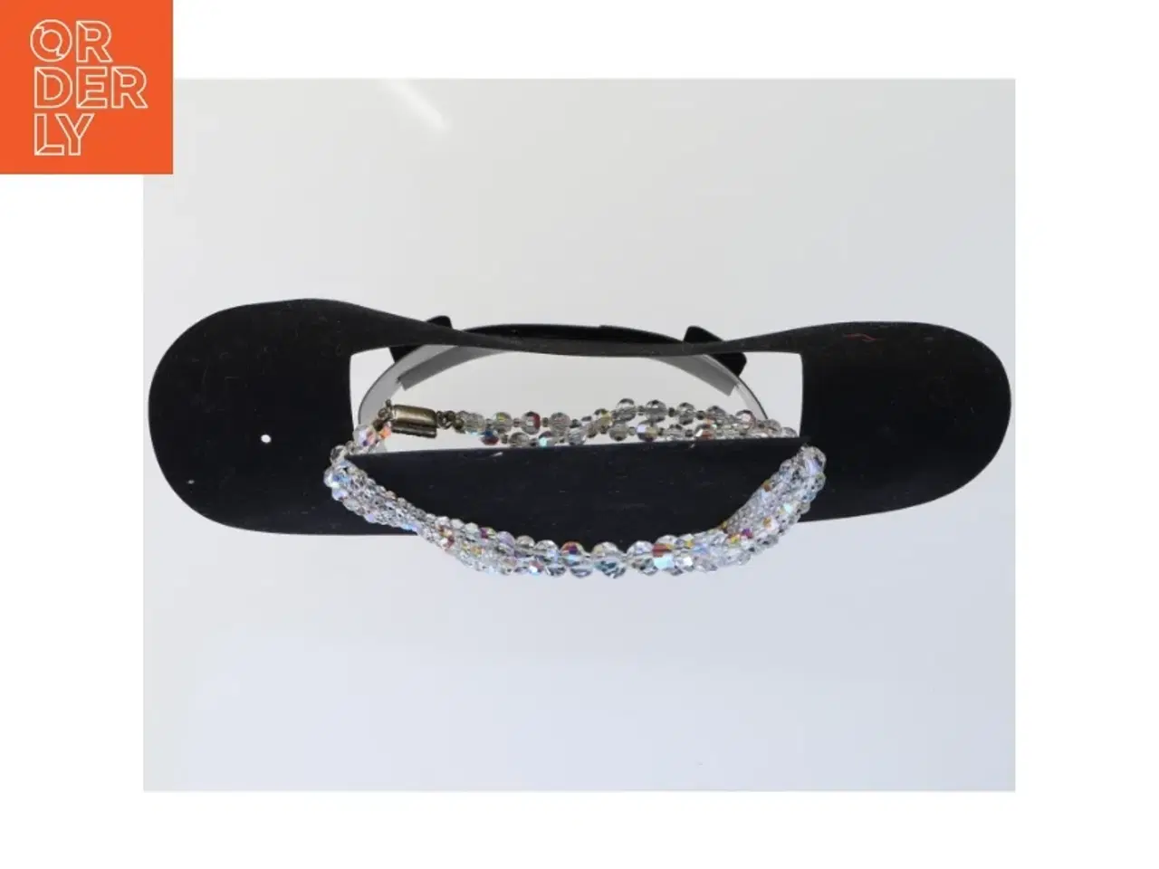 Billede 2 - Dobbeltradet krystalhalskæde (str. 46 cm)