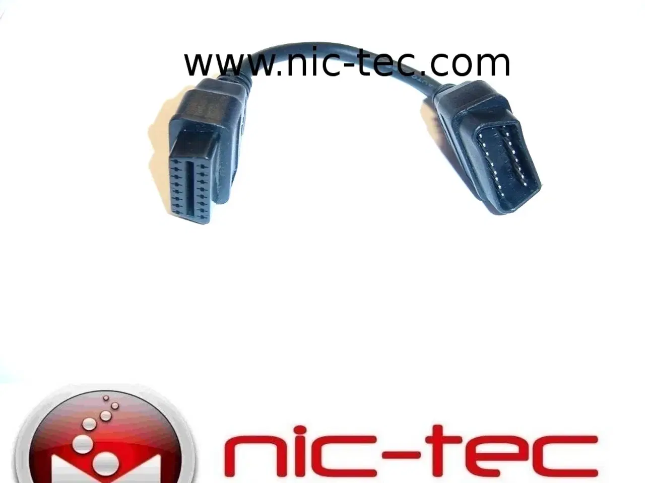 Billede 1 - OBDII forlængerkabel - OBD hun til han skåner dit OBD udstyr