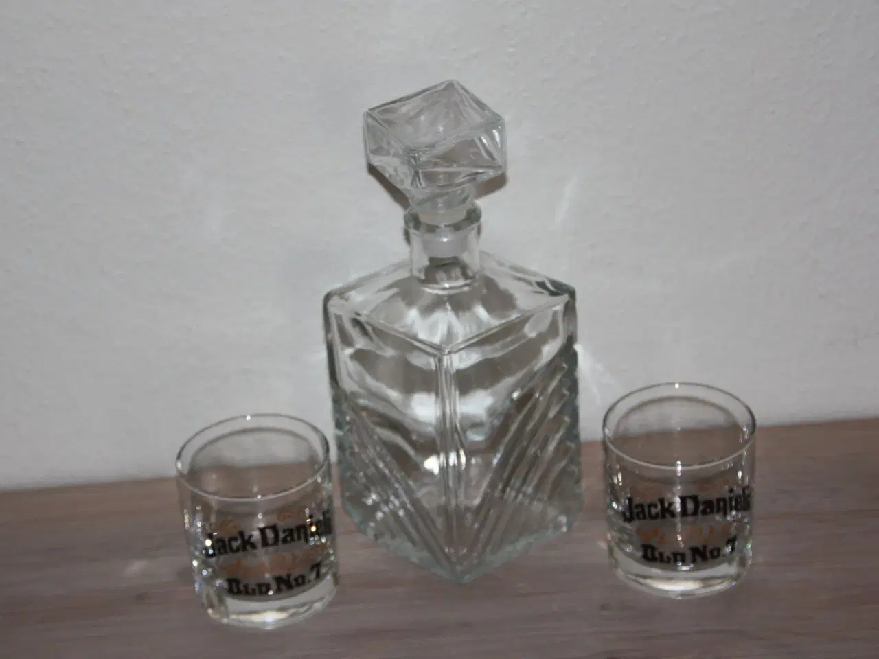 Billede 1 - Whisky karaffel med 2 whisky glas