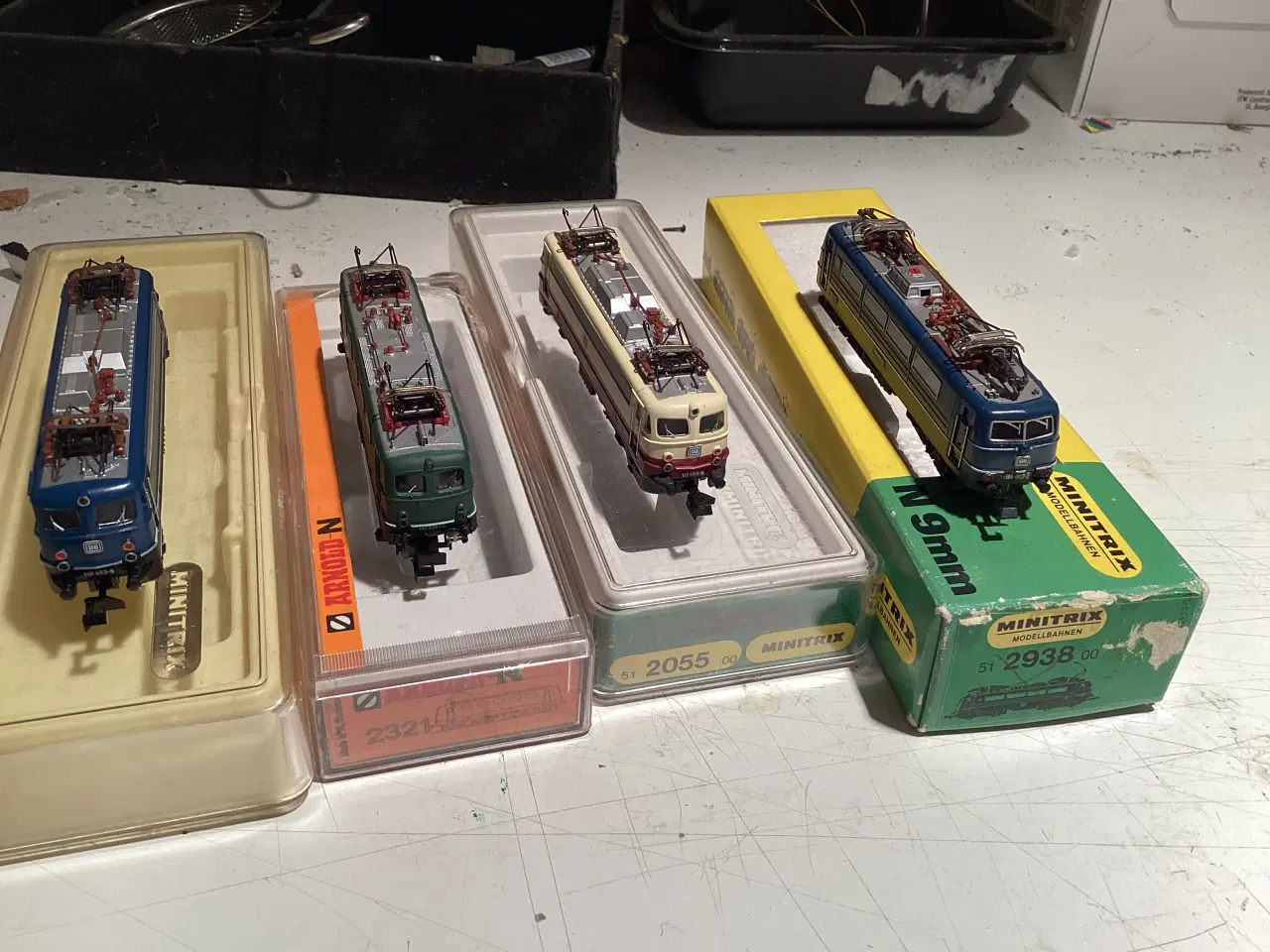 Billede 2 - 4 stk modeltog analog