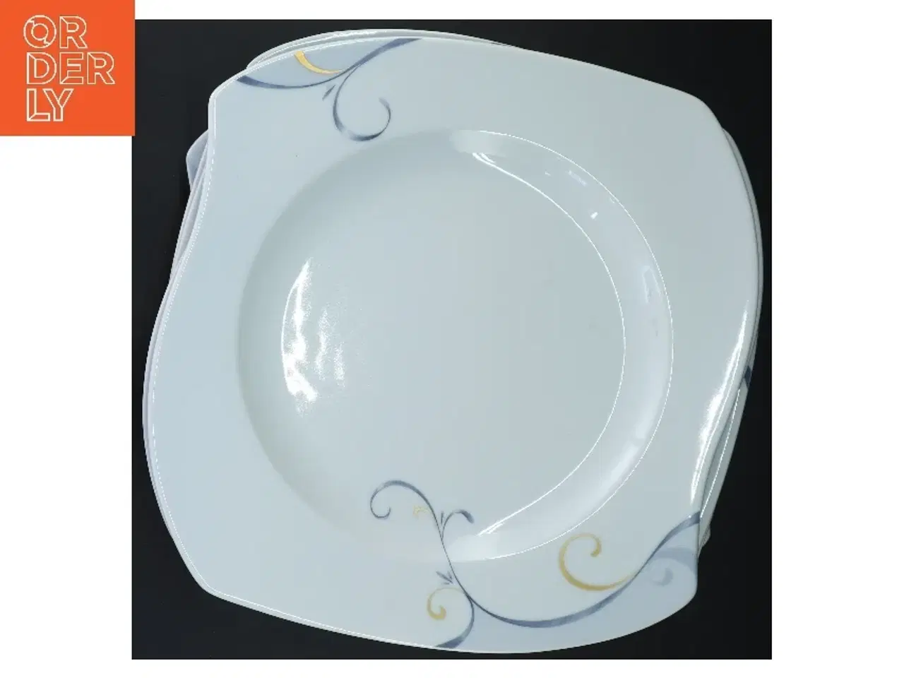 Billede 3 - 6 tallerkner fra Fyrklveren Victoria (str. 6 stk 26x26 cm)