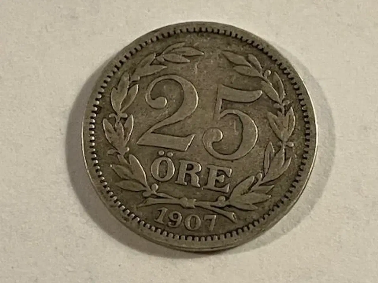 Billede 1 - 25 øre 1907 Sweden