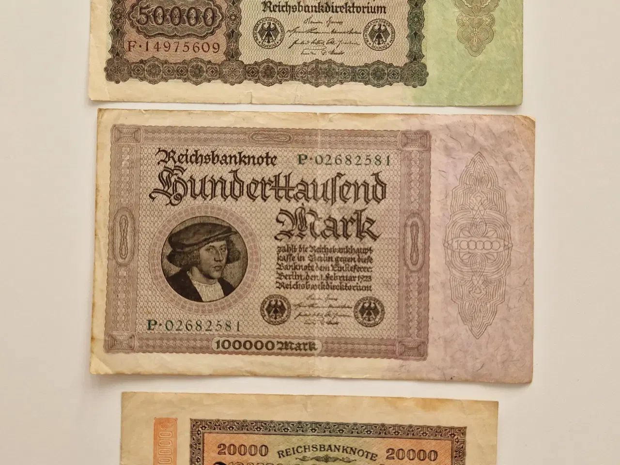 Billede 4 - 11 Gamle tyske pengesedler 