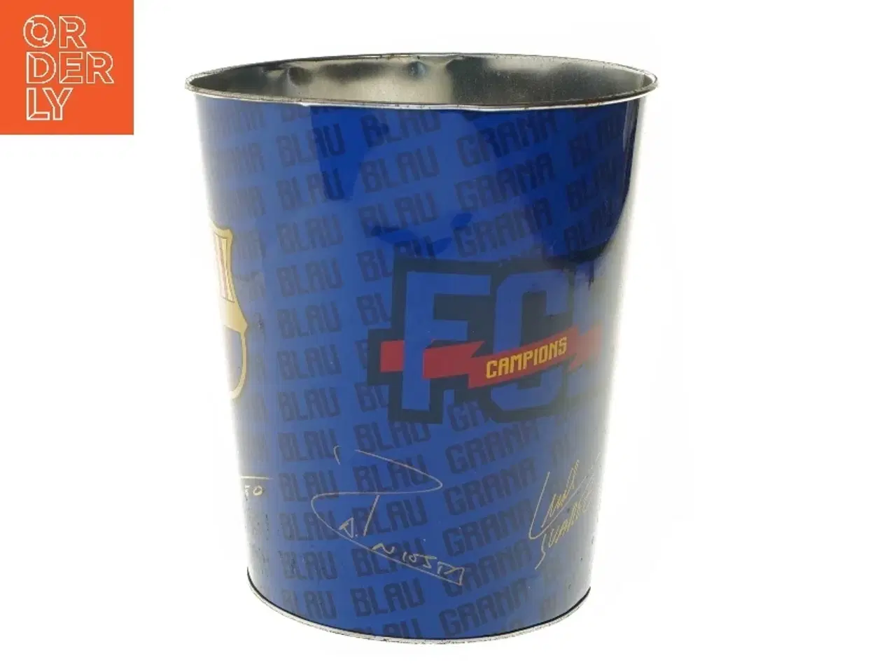 Billede 5 - Barcelona skraldespand fra FCB (str. Ø 22 cm længde 26 cm)