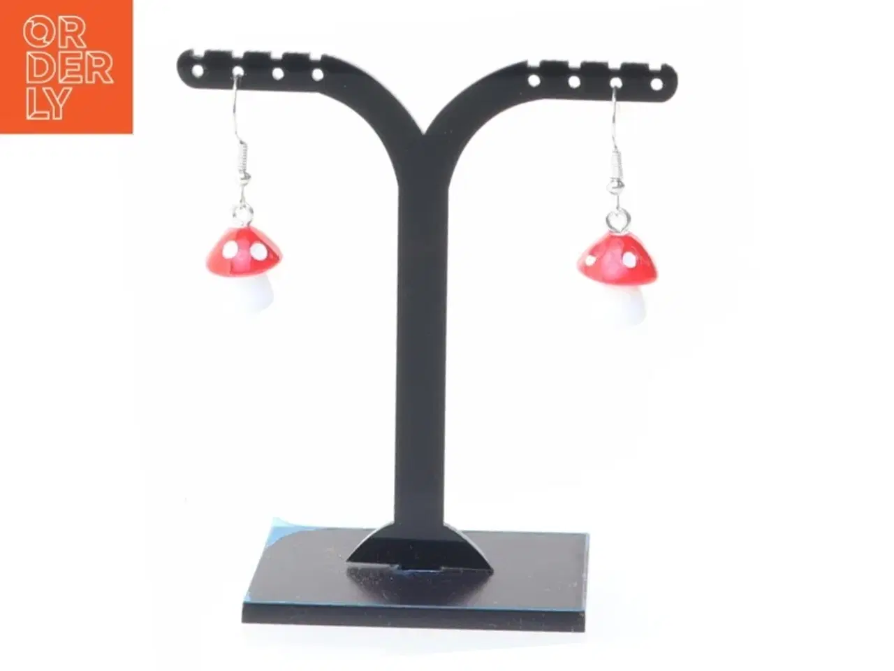 Billede 2 - Øreringe med svampeform (str. 1 cm)