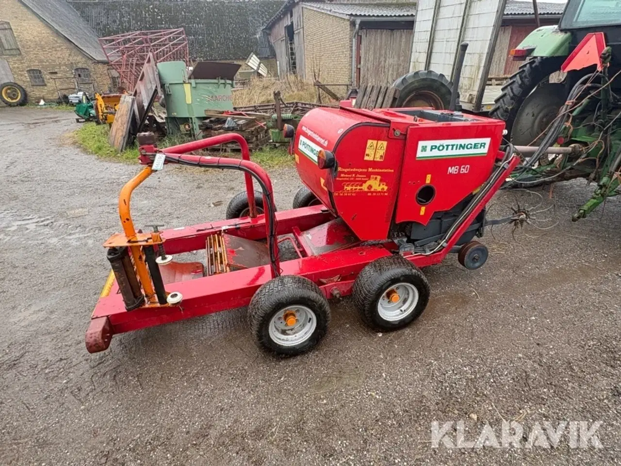 Billede 6 - Combi rundballepresser med wrapper Pöttinger MB60