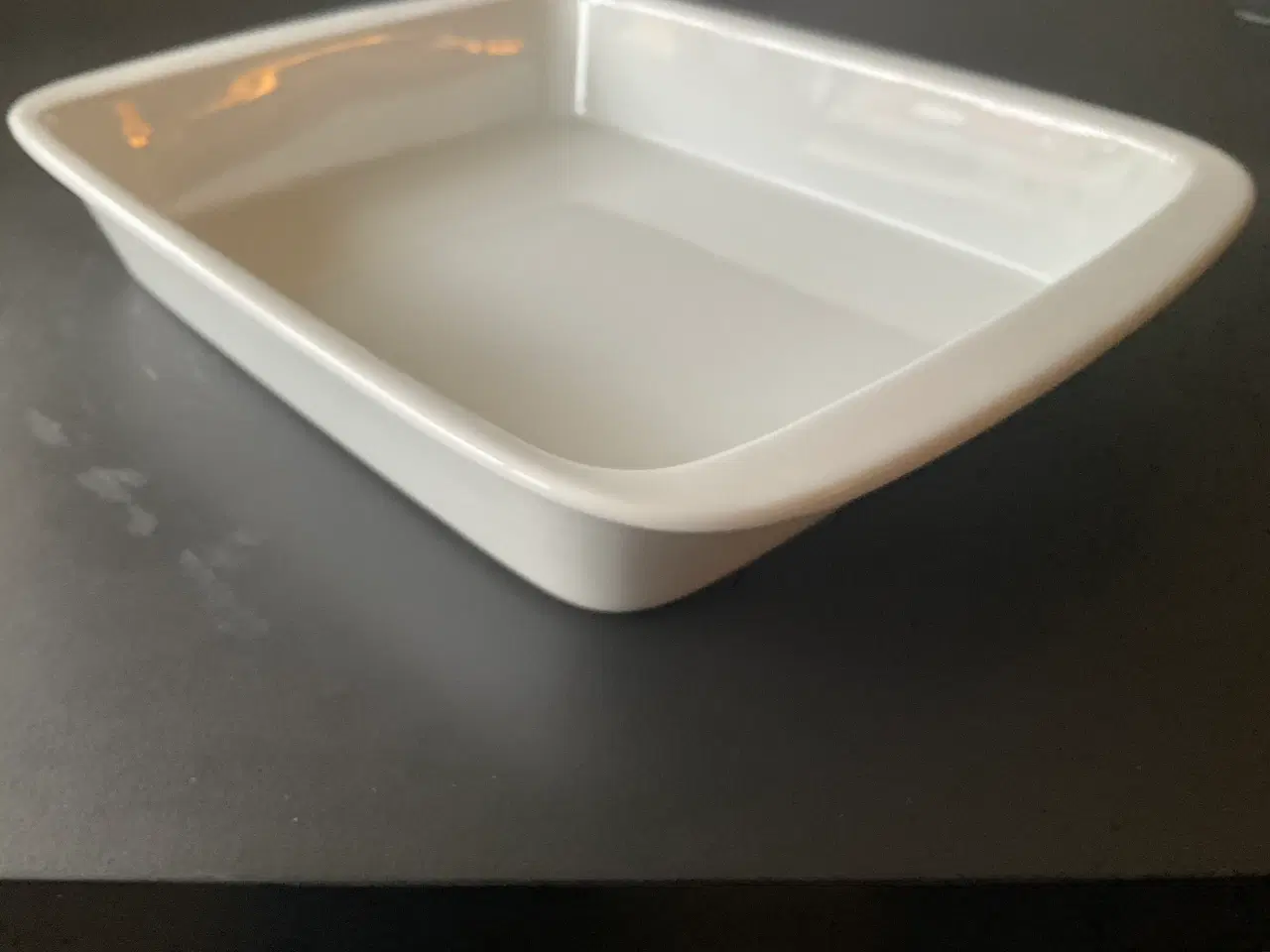 Billede 4 - 2 Hvide rektangulære CASA ovnfade keramik